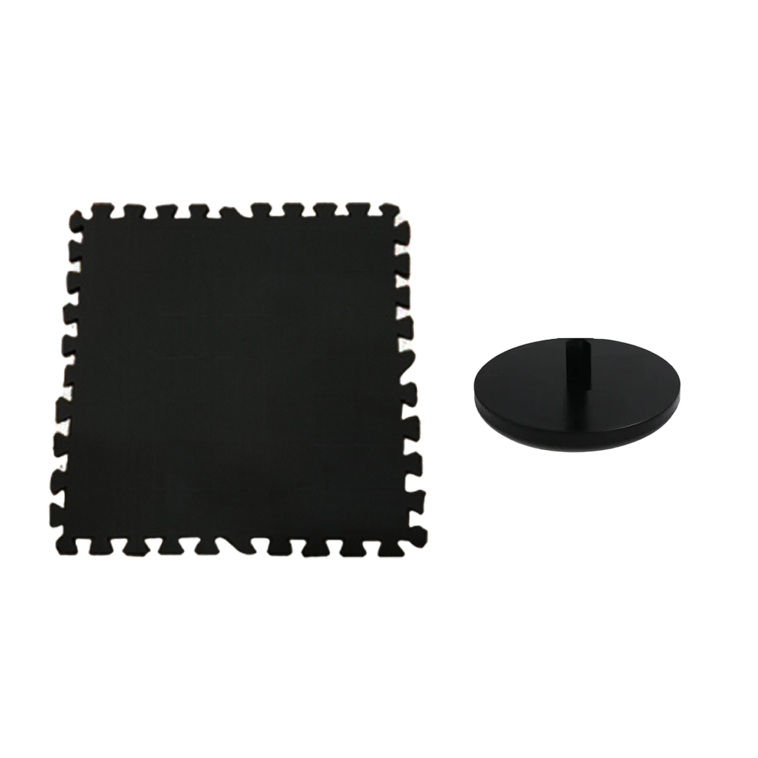 Yhdistelmäpaketti (Heittorenkaat 6mm + 2 teräksistä ulko-/sisäjalkaa ja 2 Eva-palamattoa)