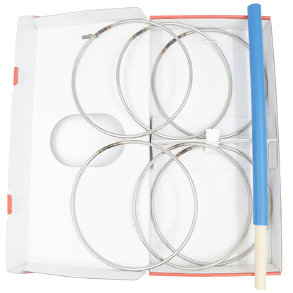 Heittorengaspeli perhepaketti (3 x ikuiset ruostumattomat heittorenkaat)